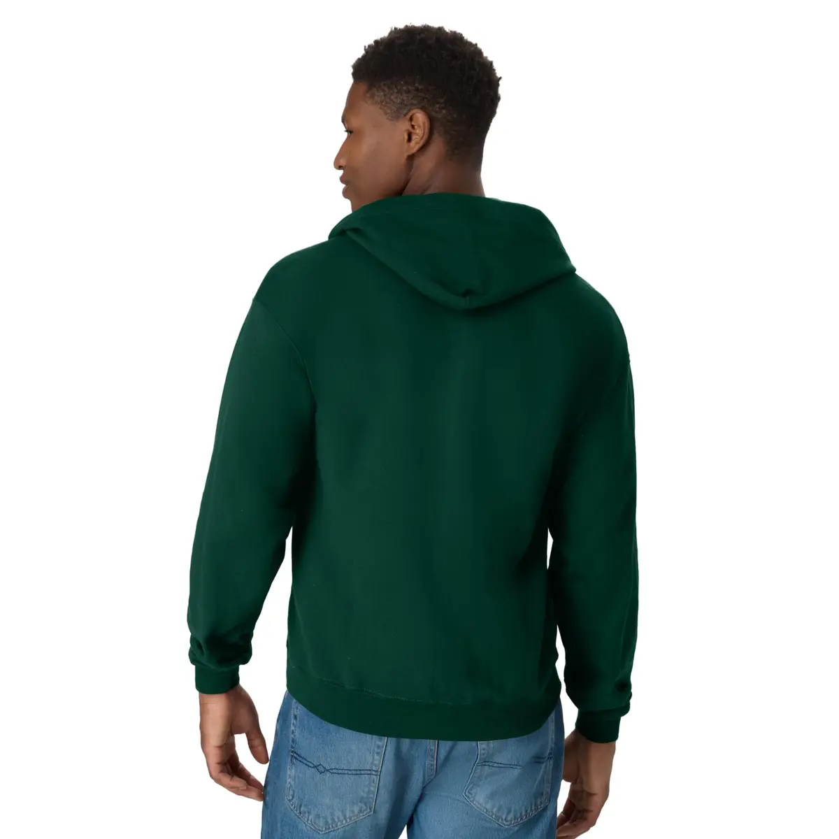 Hanes Full-zip Eco-smart Hoodie XX-Large Deep Forest | Dependable Comfort & Versatility - view 2