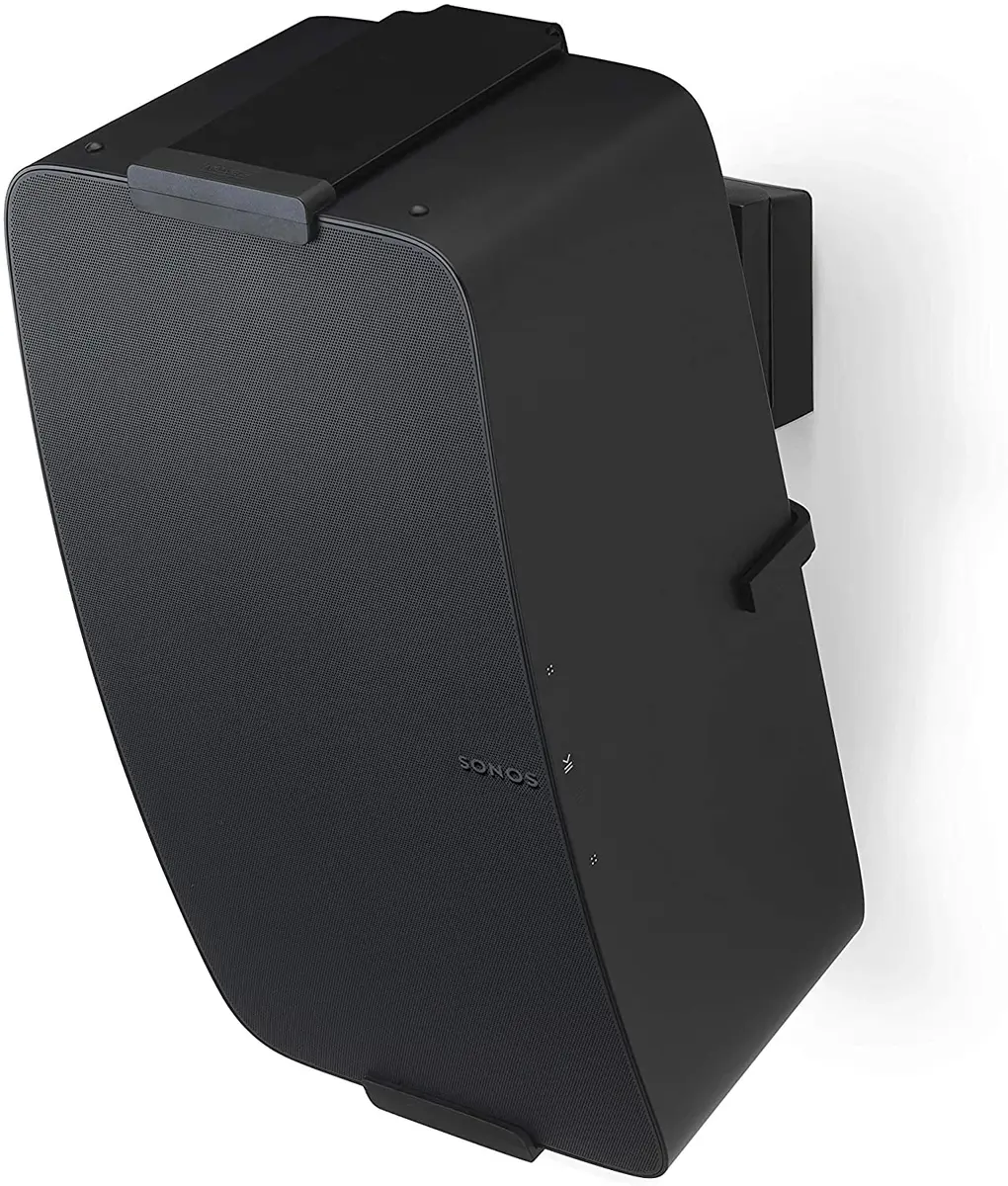 Flexson Vertical Wall Mount for Sonos Five & Play:5 (Black) | Secure Tilt & Swivel Mount - main product image