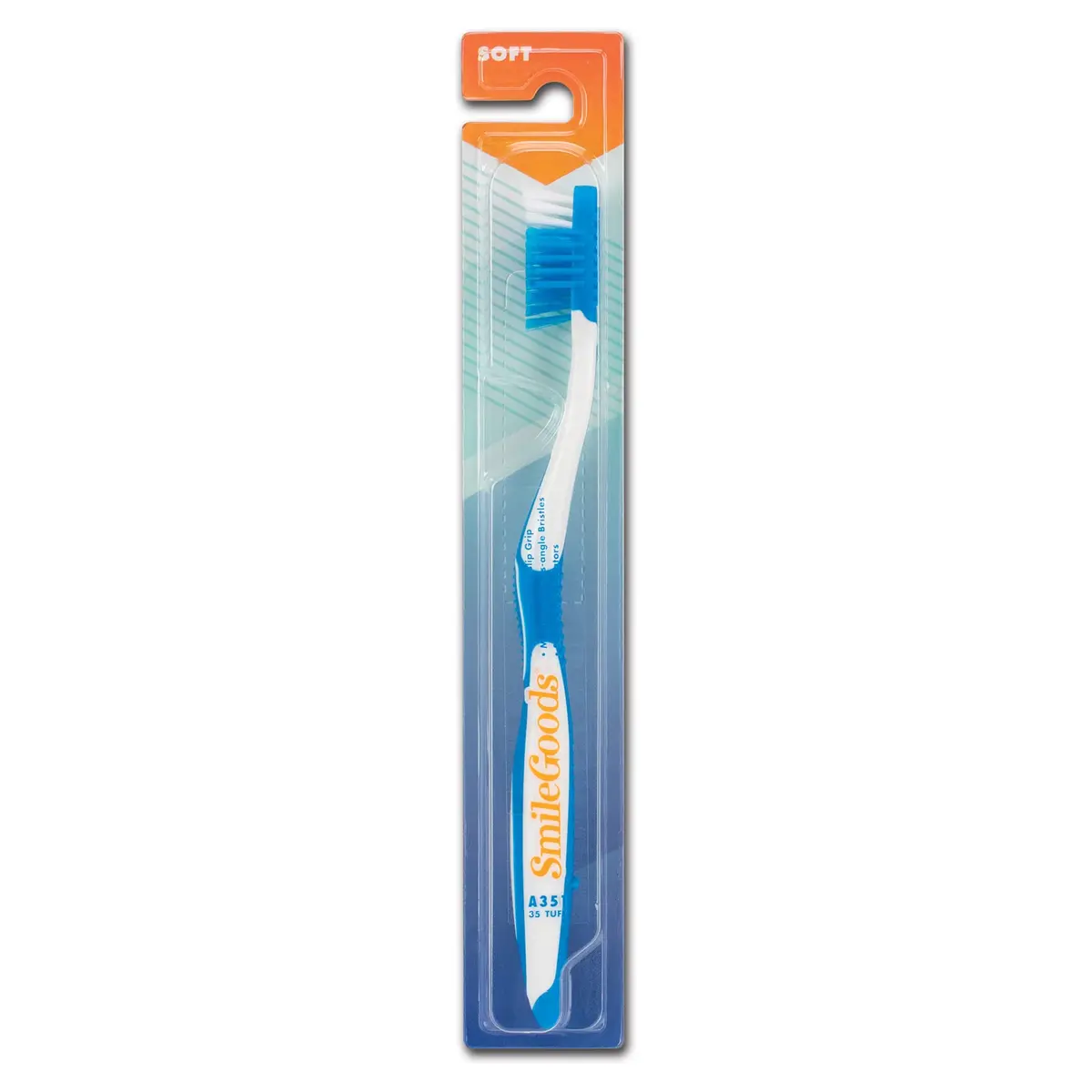 Practicon SmileGoods A351 Toothbrush 35 Tuft Soft Bristle | Individually Packaged, Assorted Colors, Bulk Pack of 72 - view 6