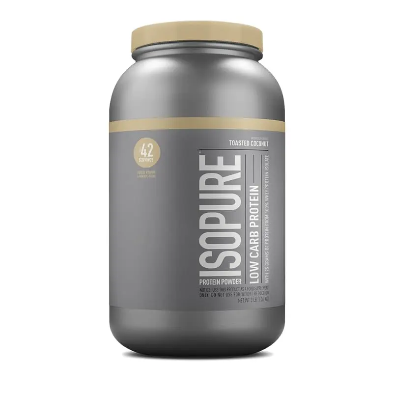 Isopure Low Carb Whey Isolate Protein Powder, Toasted Coconut 3 lb | 25g Protein, Zero Sugar, Immune Support - view 4