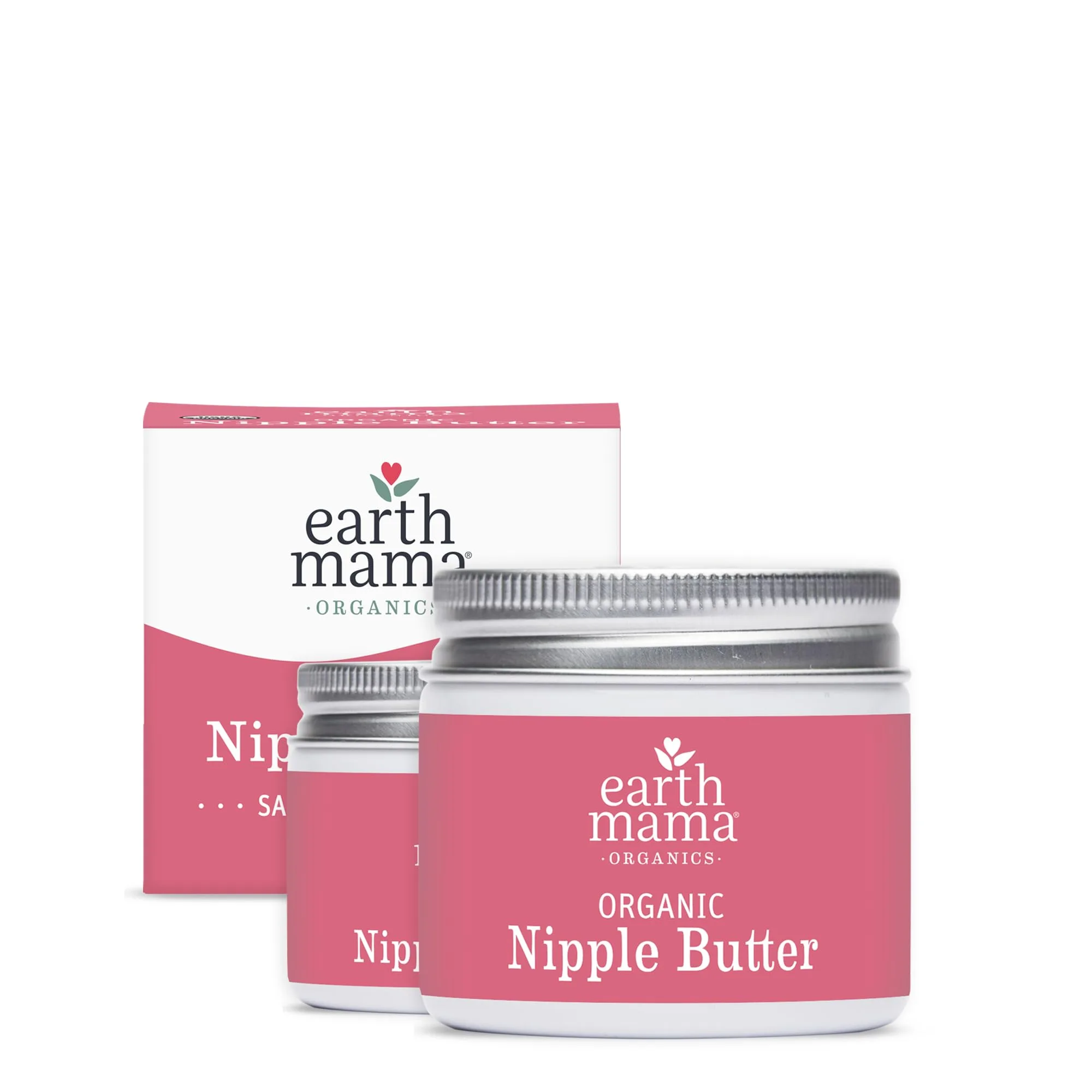 Earth Mama Organic Nipple Butter - Lanolin-Free Nipple Cream for Breastfeeding, Postpartum Essentials, Soothing Balm 60ml (2 fl oz) - main product image
