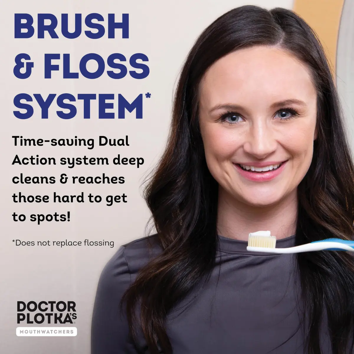 MOUTHWATCHERS Soft Flossing Manual Toothbrush, Family Pack, 4 Adult 2 Kids | Dual-Layered Bristles for Deep Clean - view 3