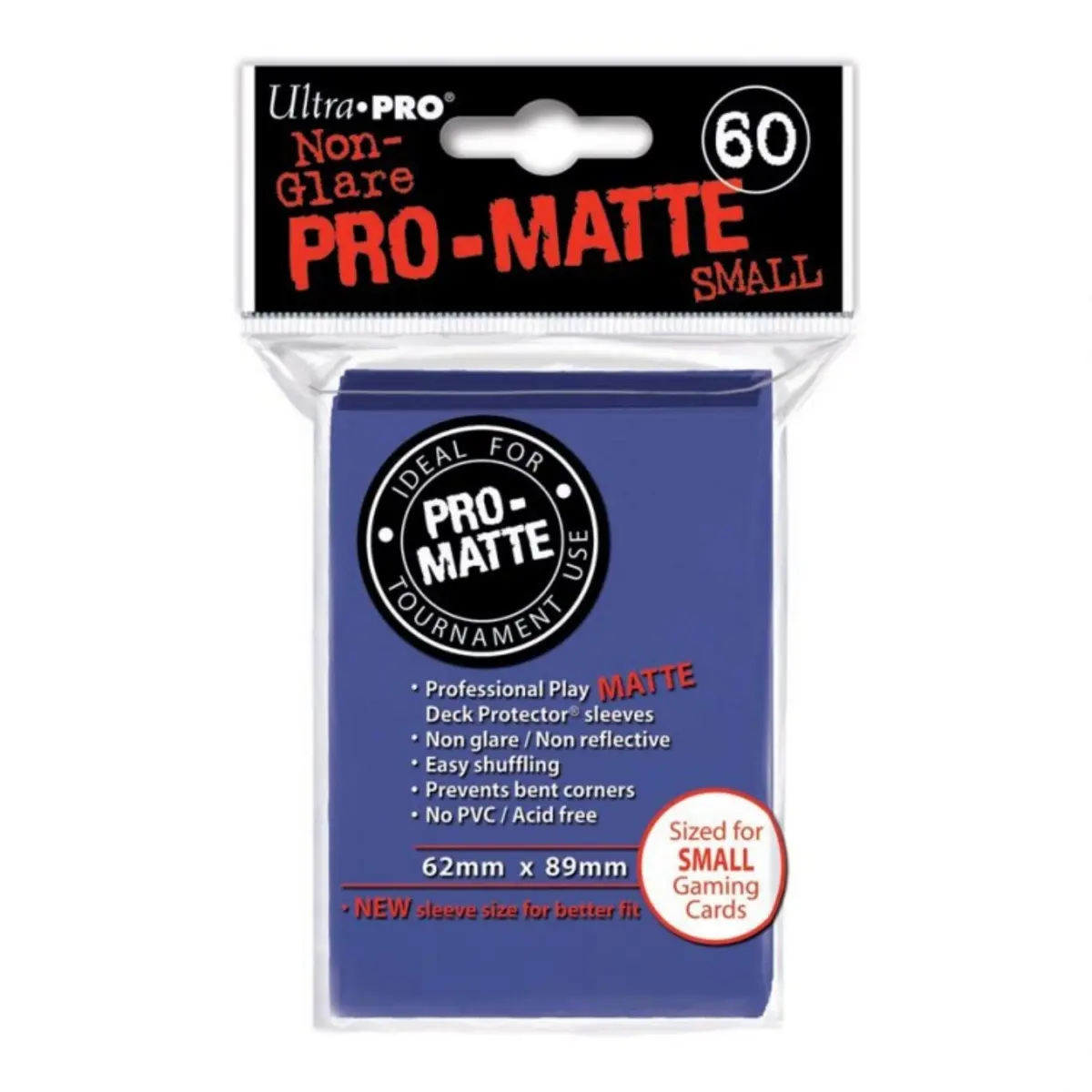 Ultra Pro Pro Matte Small Sleeve 62mm x 89mm | Acid-Free, Archival Safe, 60 Sleeves - main product image