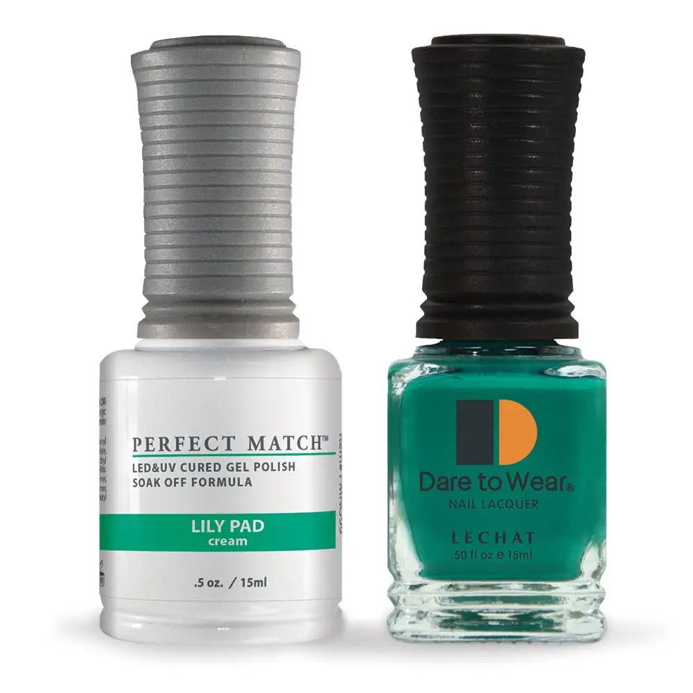 LECHAT Perfect Match Gel Polish Lily Pad 2-pack 0.50 oz | Long-lasting, easy application, natural nails - main product image