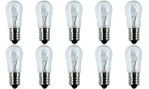 CEC 10 Pack 230V E12 Incandescent Bulbs 10W | Box of 10, S-6 Shape, Glass - view 2