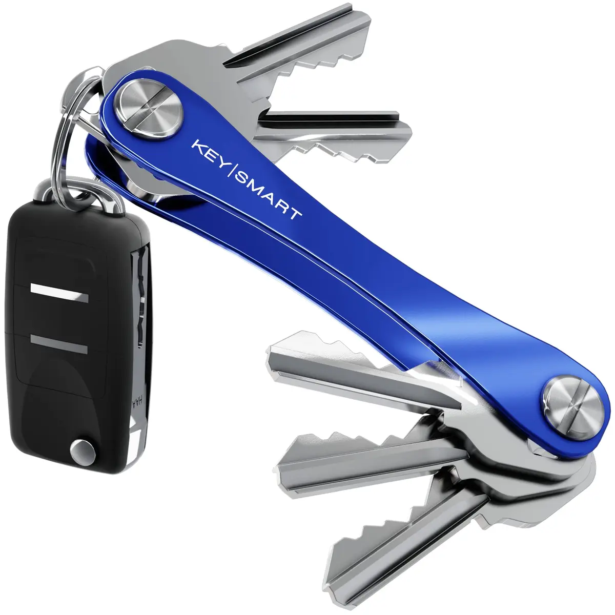 KEY SMART KeySmart Original Key Holder - Compact Minimalist Organizer for 8 Keys, Blue - main product image