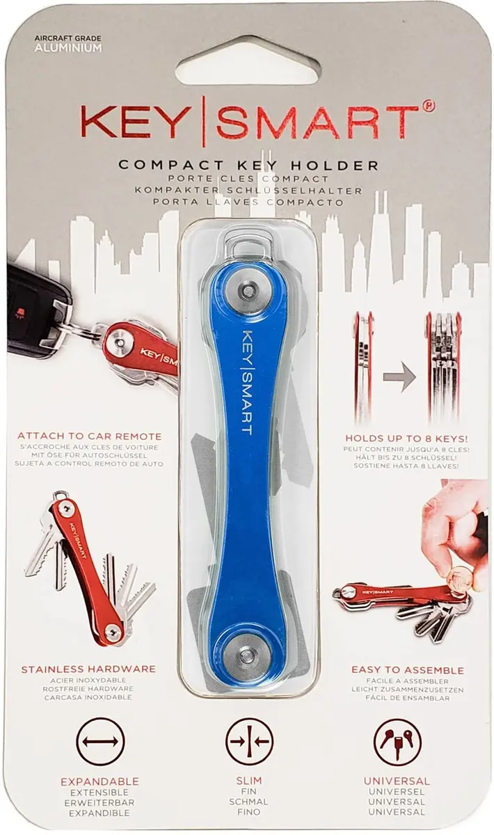 KEY SMART KeySmart Original Key Holder - Compact Minimalist Organizer for 8 Keys, Blue - view 7
