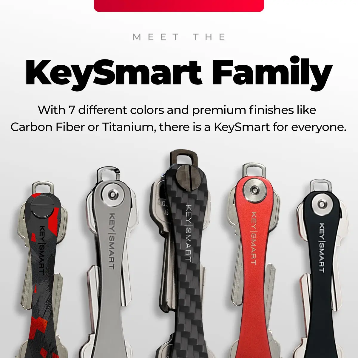 KEY SMART KeySmart Original Key Holder - Compact Minimalist Organizer for 8 Keys, Blue - view 8