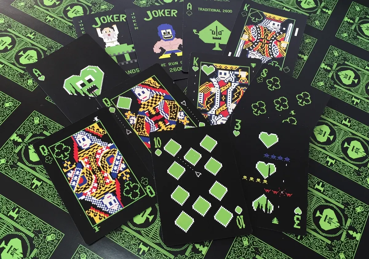 Home Run Games 8-Bit 2600 Playing Cards | Retro Pixel Deck for Card Games (2.5 x 3.5 inches) - view 3