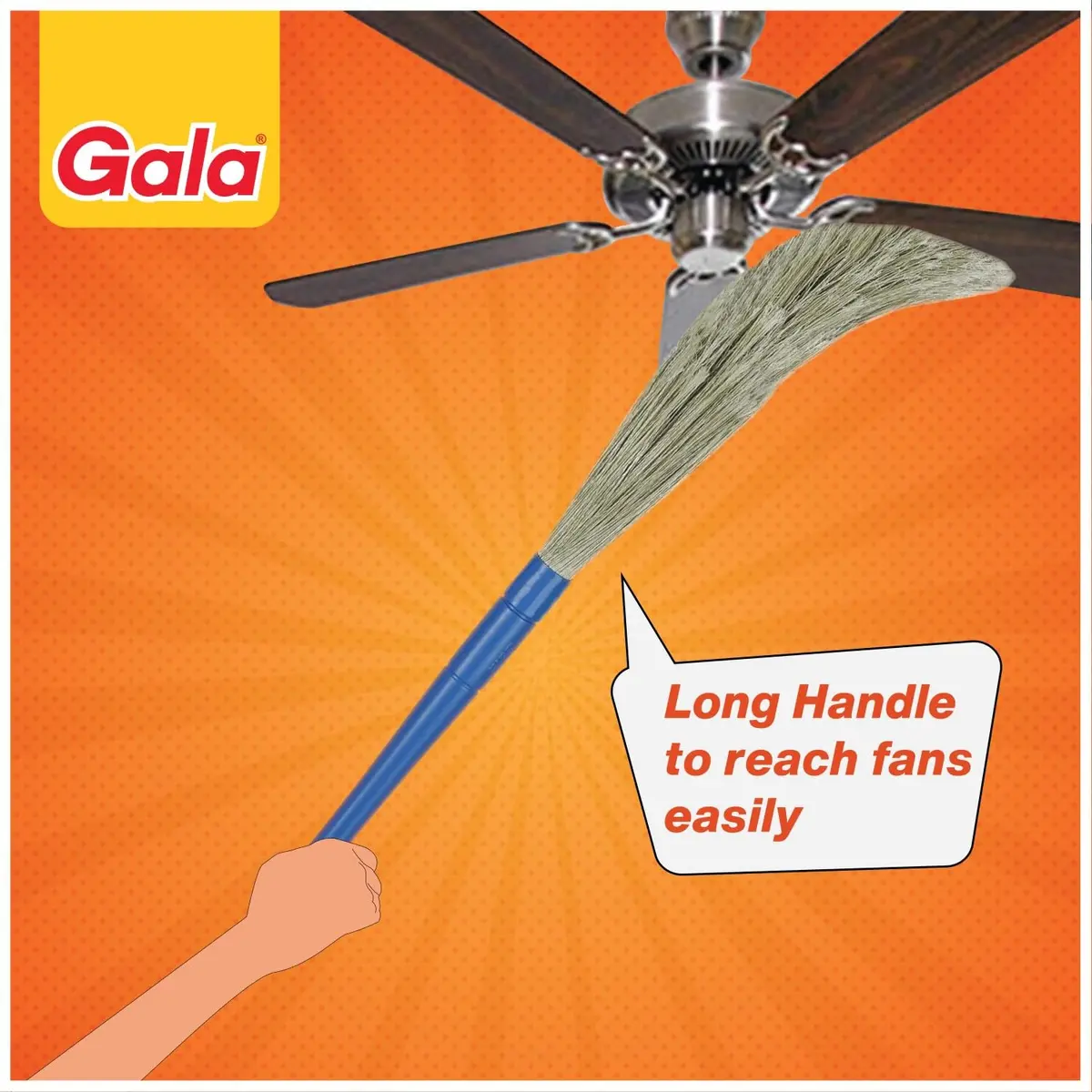 GALA No Dust Floor Broom 90cm | Traditional Design for Indoor & Outdoor Cleaning - view 5
