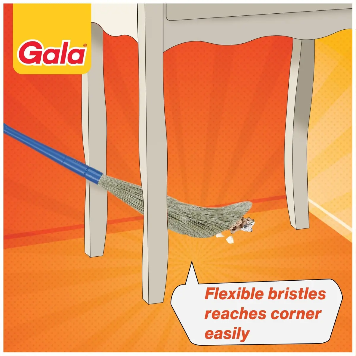 GALA No Dust Floor Broom 90cm | Traditional Design for Indoor & Outdoor Cleaning - view 8
