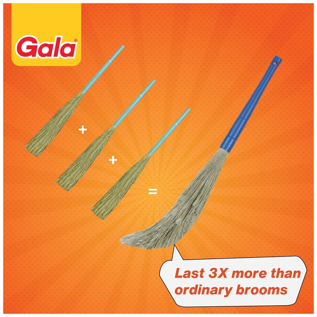 GALA No Dust Floor Broom 90cm | Traditional Design for Indoor & Outdoor Cleaning - view 3