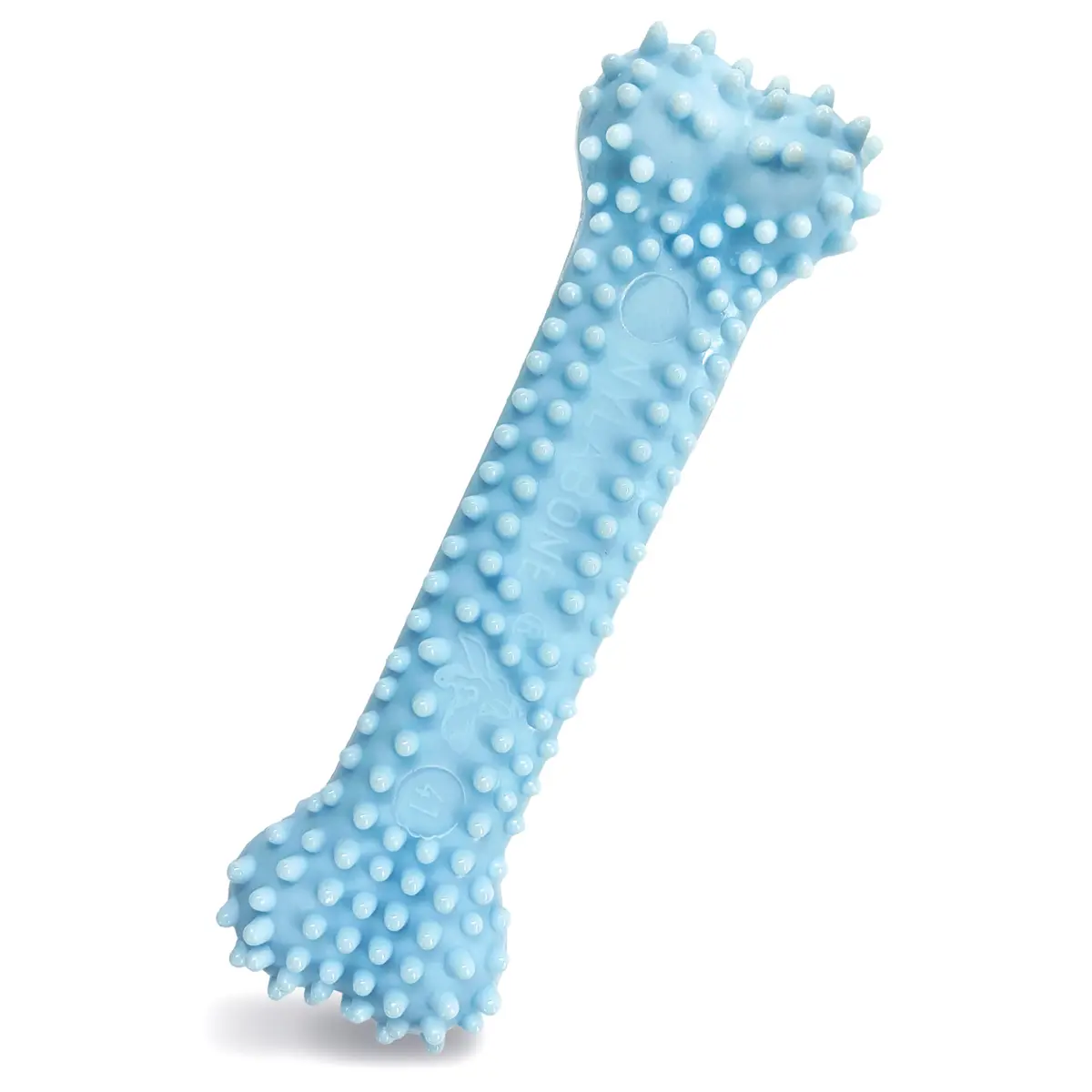 Nylabone Puppy Chew Blue Textured Teething Dog Bone X-Small | Soothes Gums & Cleans Teeth - view 8