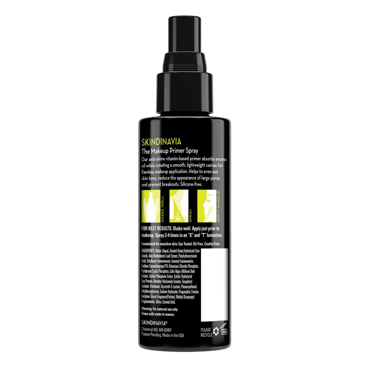 Skindinavia Makeup Primer Spray Oil Control 4 Fl Oz | Mattifying, Oil-Free, Long-Lasting - view 5