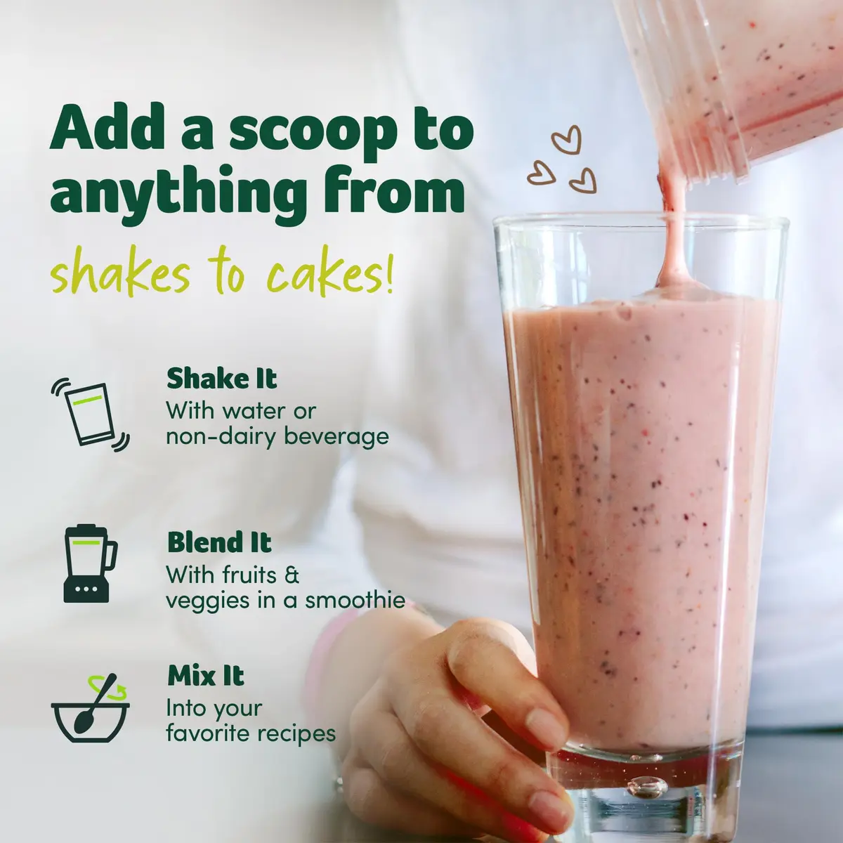 Purely Inspired Plant-Based Protein Powder, Creamy French Vanilla | 20g Vegan Organic Shake - view 5