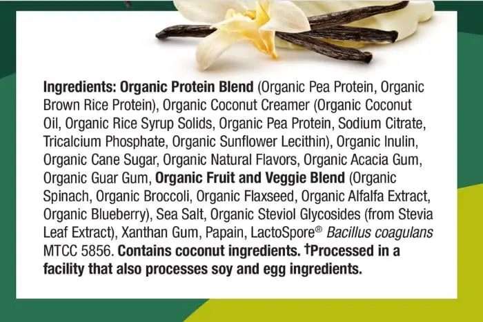 Purely Inspired Plant-Based Protein Powder, Creamy French Vanilla | 20g Vegan Organic Shake - view 6