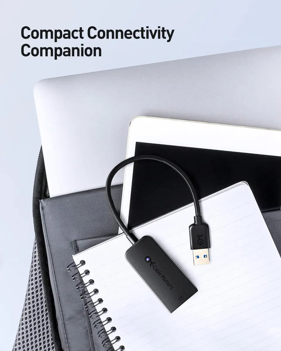 Cable Matters 2-Pack USB 2.0 to Ethernet Adapter | Plug & Play, 100 Mbps, Compact, Compatible with Windows, macOS, Linux - view 6