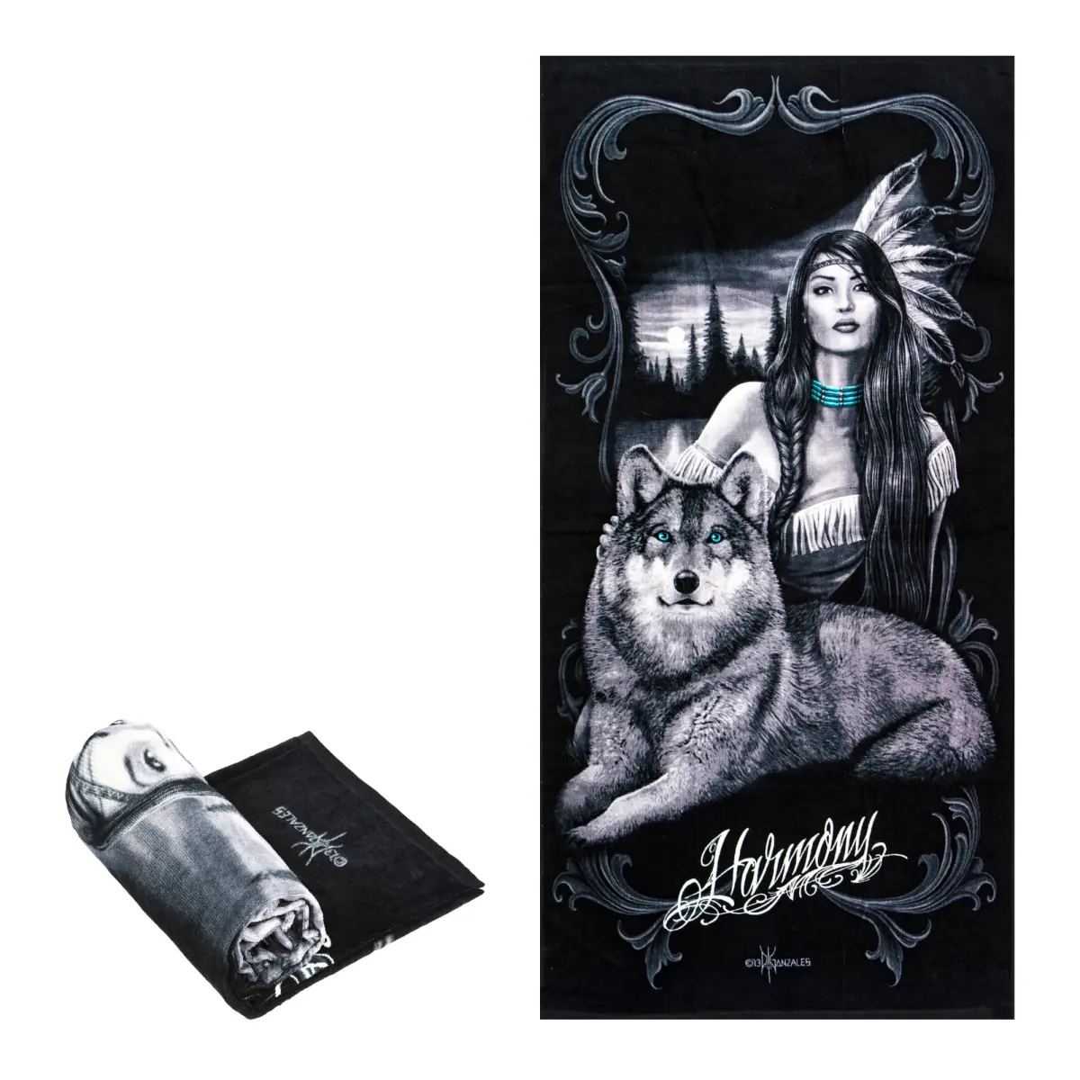 JPI Harmony Beach Towel 71cm x 142cm | 100% Cotton Terry Cloth - main product image