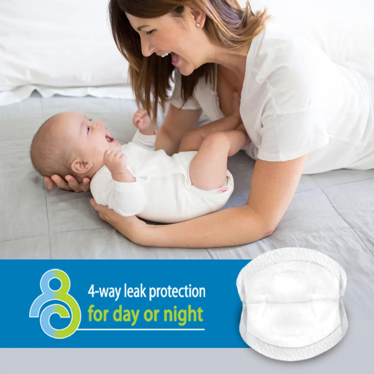 Dr. Brown's Disposable Breast Pads 60 Count | Absorbent & Discreet Nursing Pads with Adhesive Strips - view 2