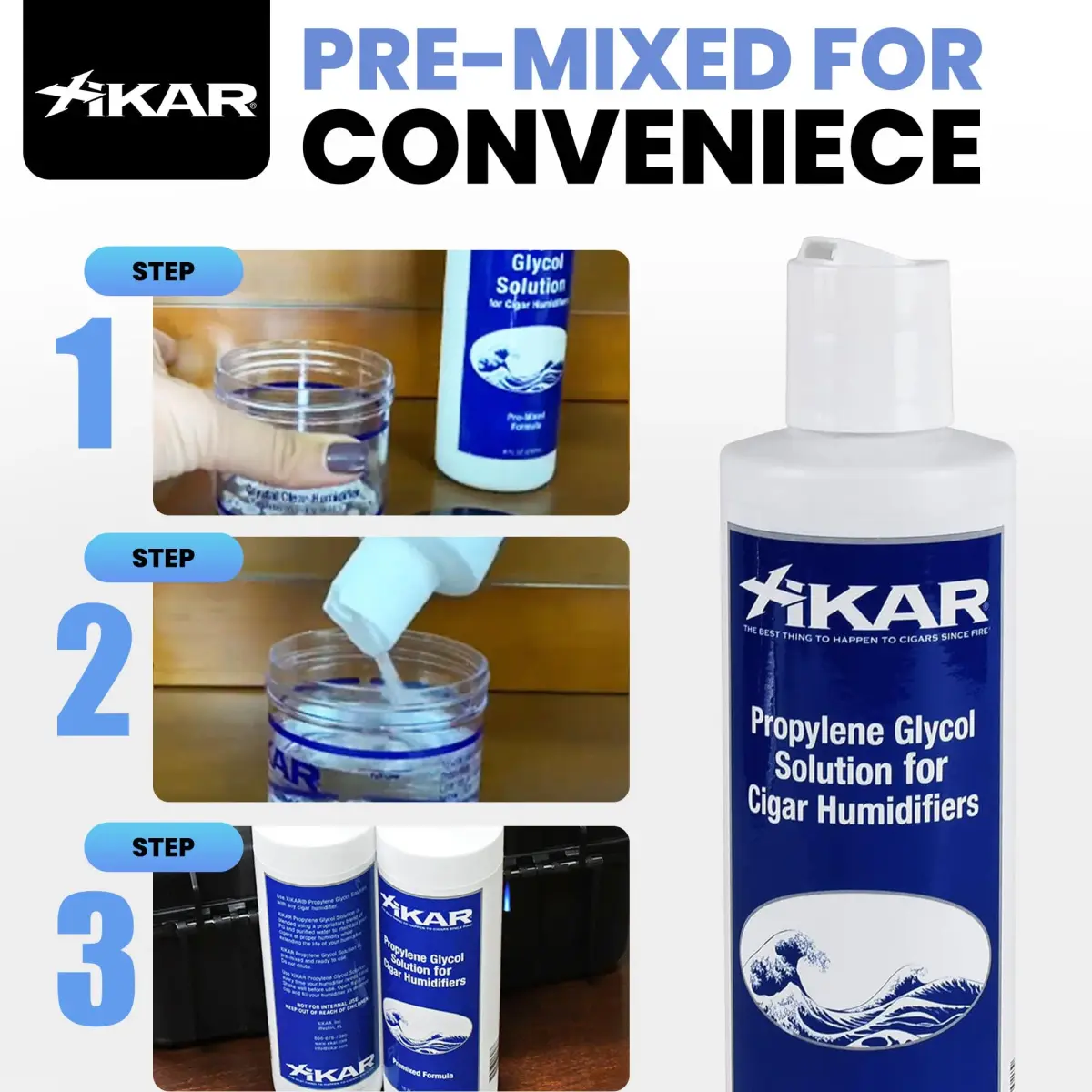 Xikar Humidor Solution 16 Fl Oz (473ml) 2-Pack | Maintains 70% Humidity for Cigars - view 5