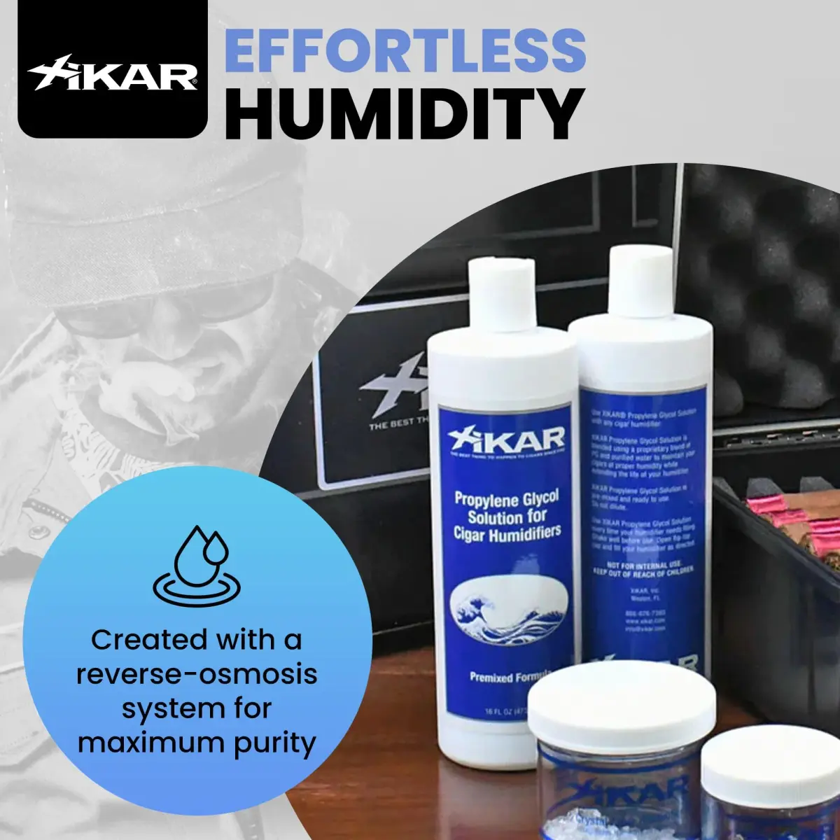 Xikar Humidor Solution 16 Fl Oz (473ml) 2-Pack | Maintains 70% Humidity for Cigars - view 6