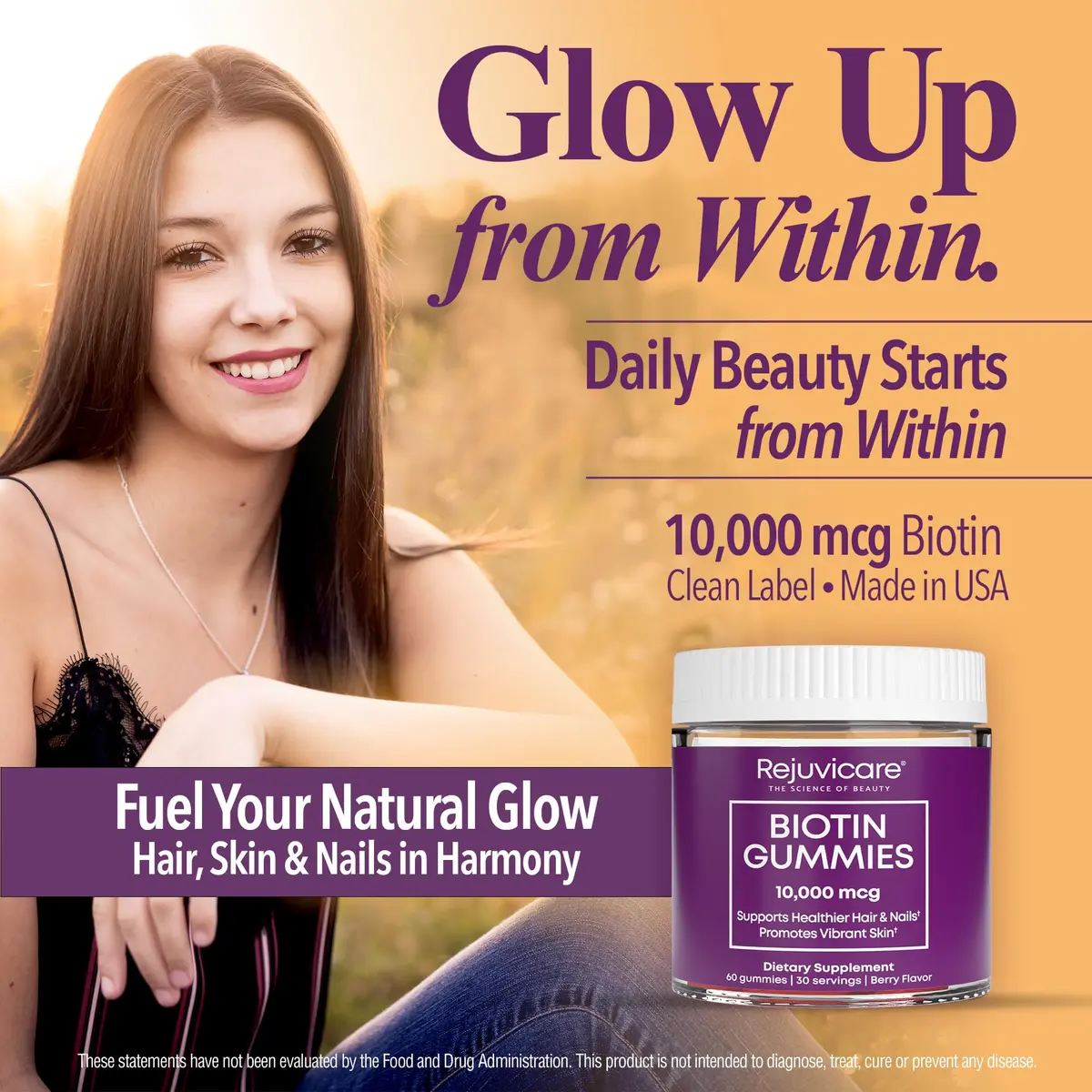 Windmill Biotin Gummies 10,000mcg | Berry Flavor for Hair & Skin (60 Count) - view 5