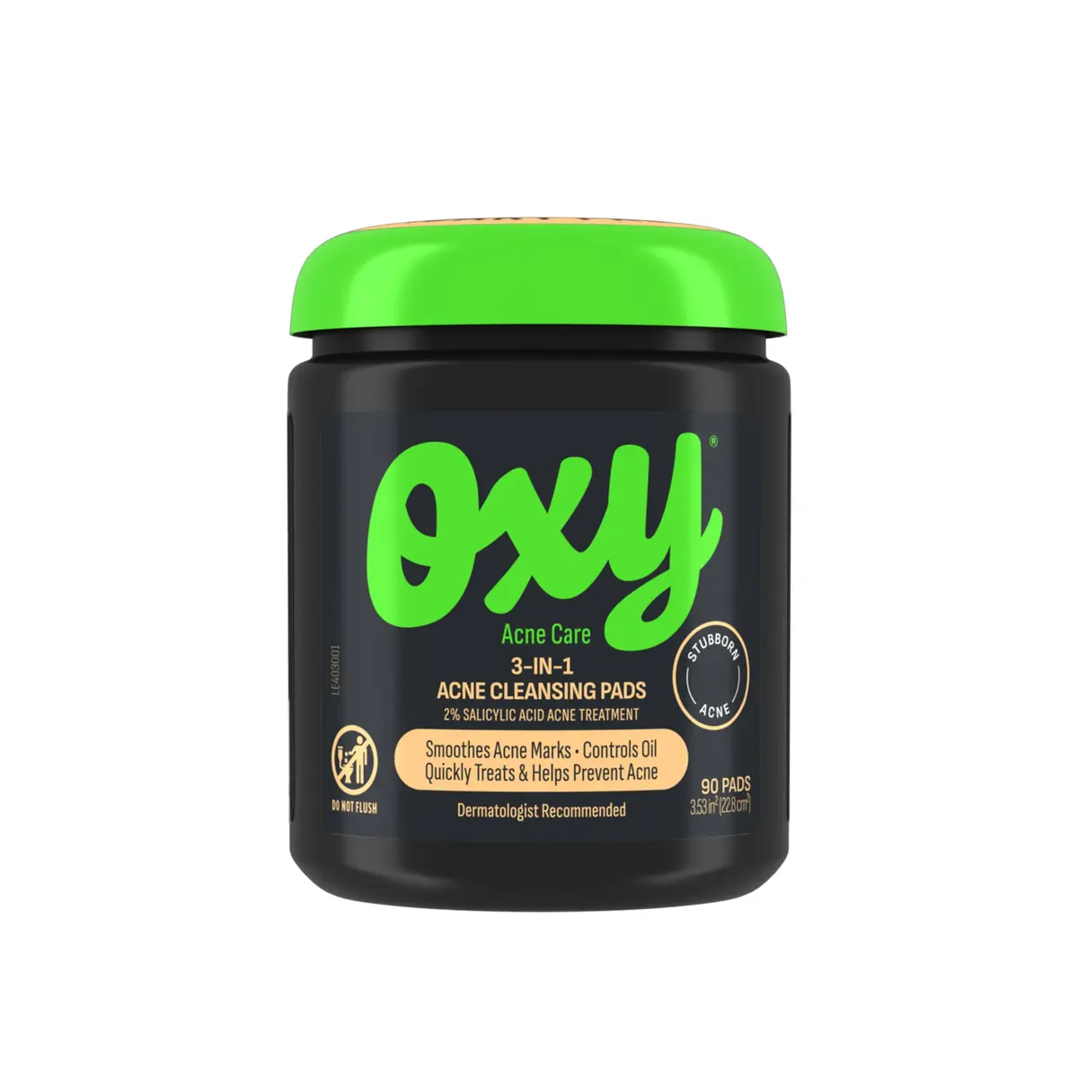 Oxy 3-IN-1 Acne Facial Cleansing Pads 90 Pads | Maximum Strength 2% Salicylic Acid for Acne - main product image