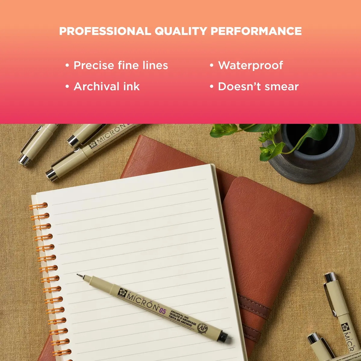 SAKURA Pigma Micron Fineliner Pens, Black, 0.45 mm | Precise, Waterproof & Archival (70-120 chars) - view 4