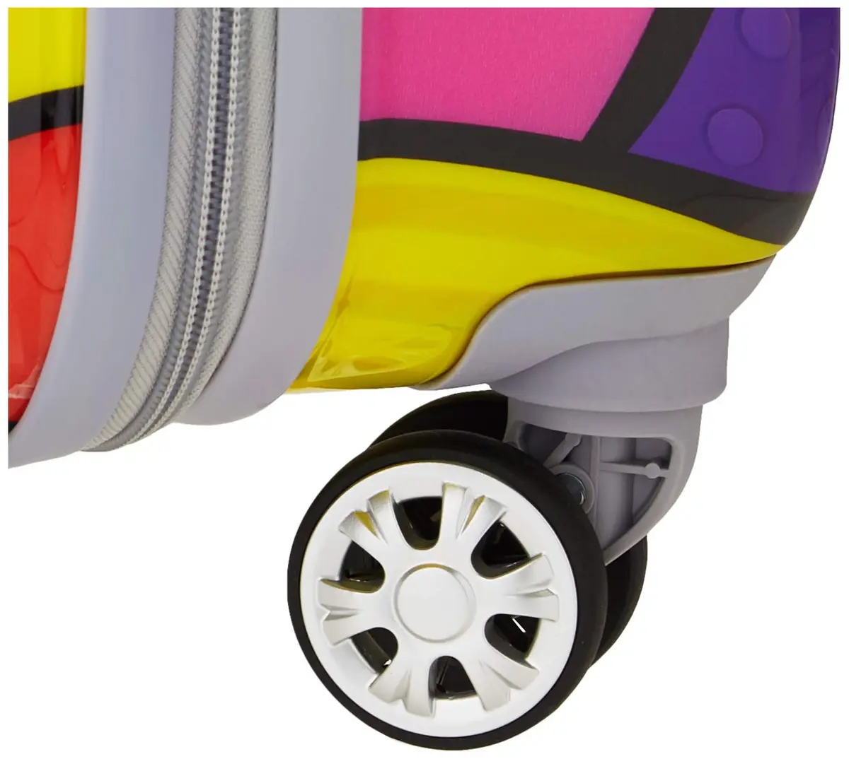 Rockland Vision Hardside Spinner Wheel Luggage 20" | Durable Polycarbonate Carry-On with Heart Design - view 3