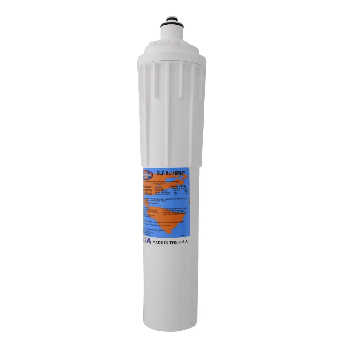 Omnipure ELF XL 10M-P Extra Large Carbon Block with Phosphate Replacement Filter | NSF 42 Certified, 95% Chlorine Reduction, USA Made - main product image