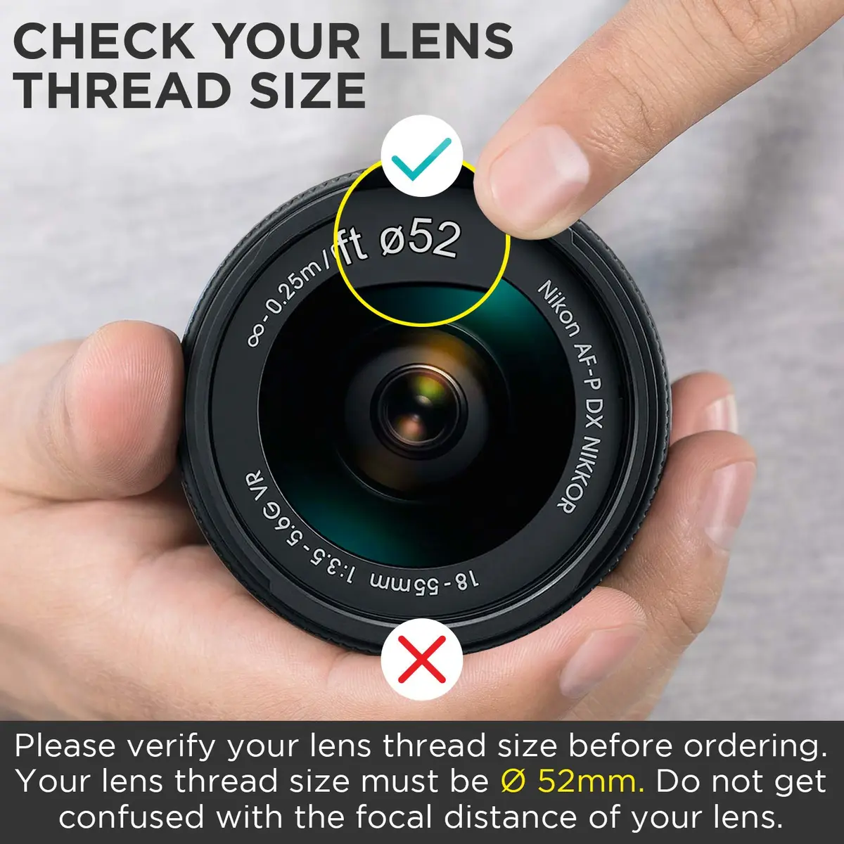 Altura Photo 52mm Wide Angle Lens with Macro for Nikon DSLR Cameras | Expands Field of View - view 3