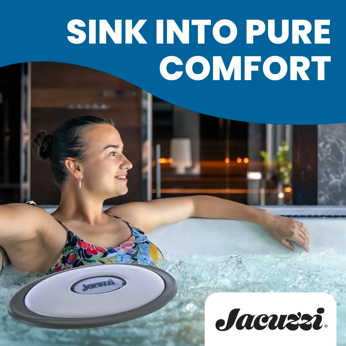 Jacuzzi J-300 Series Oval Spa Pillow Replacement 25.4 cm (10 in) | Ergonomic Head & Neck Support for Hot Tubs - view 5