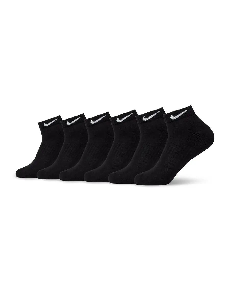 Nike Unisex Everyday Cushioned Low Socks (6 Pairs) 25cm (9.8in) | Moisture-Wicking & Arch Support - main product image