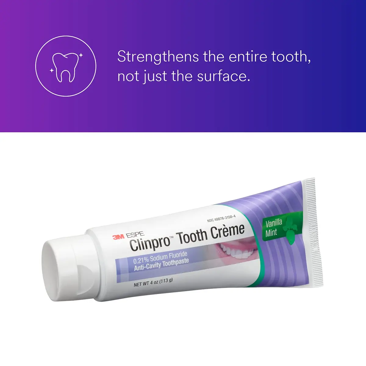 3M Clinpro Tooth Creme 4 Ounce (113g) | Fights Cavities with fTCP - view 2