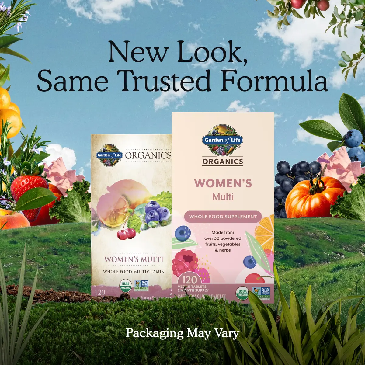 Garden of Life Organics Women's Multivitamin 120 Tablets | USDA Organic, Vegan Support - view 2