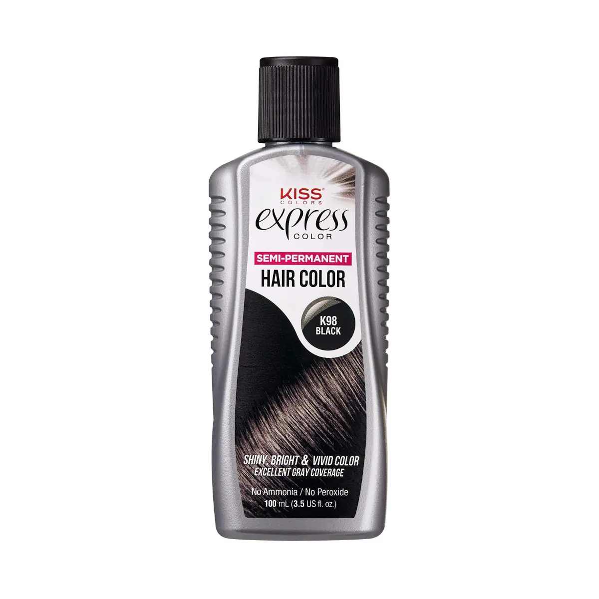 KISS Express Color Semi-Permanent Black Hair Dye 103ml (3.5 Fl Oz) | Pack of 3 Bottles - view 2