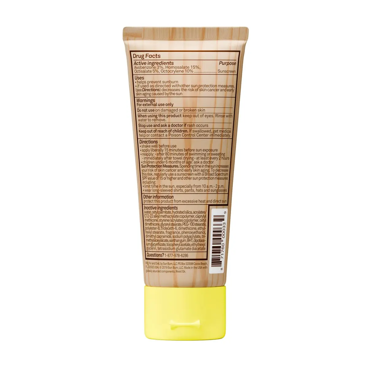 Sun Bum Original SPF 70 Sunscreen Body Lotion 88ml (3 oz) | Broad Spectrum UVA/UVB Protection - view 4
