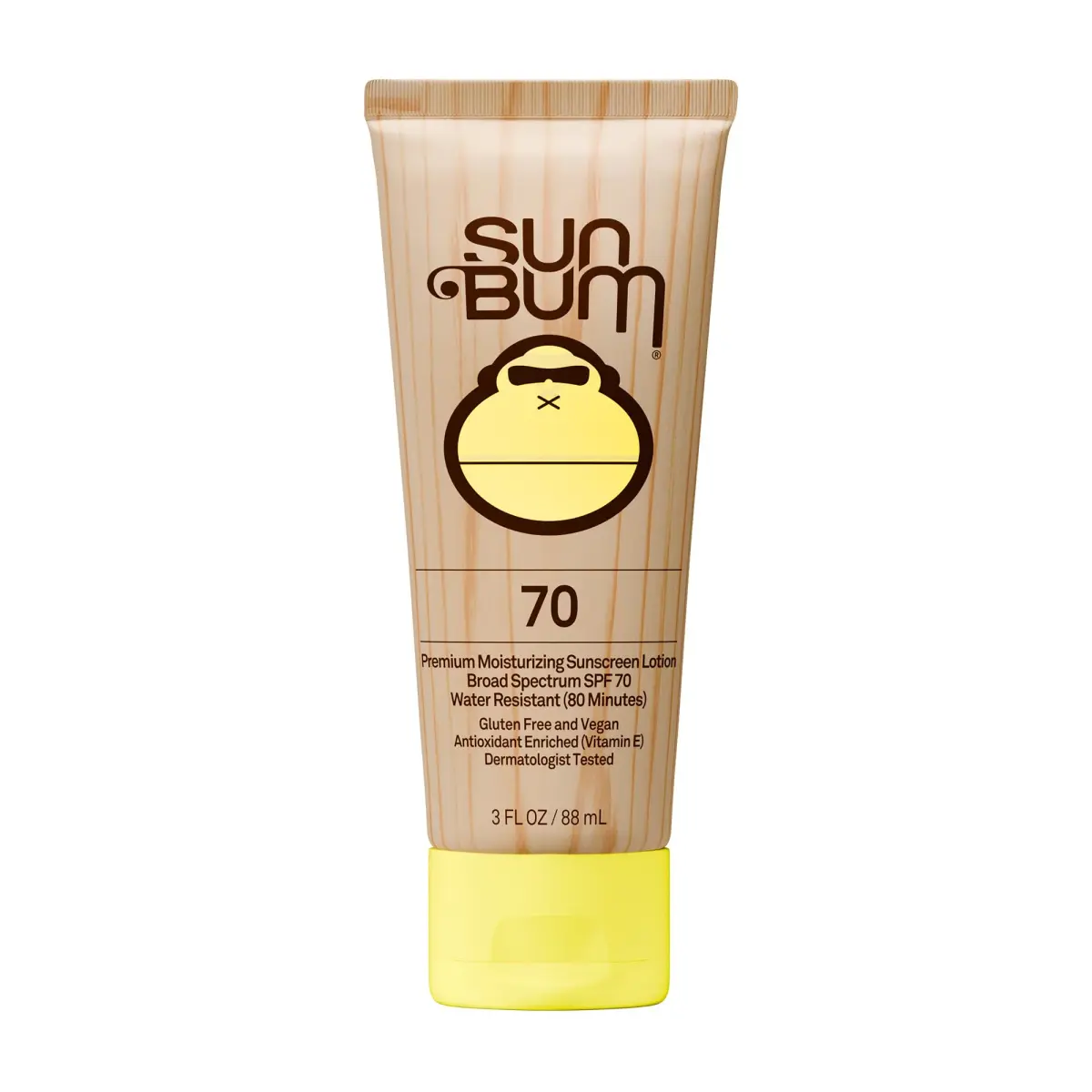 Sun Bum Original SPF 70 Sunscreen Body Lotion 88ml (3 oz) | Broad Spectrum UVA/UVB Protection - main product image