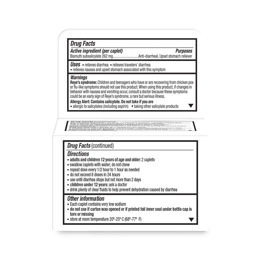 Kaopectate Multi-Symptom Anti-Diarrheal & Upset Stomach Reliever, 28 Caplets, White | Fast Relief for GI Discomfort - view 2