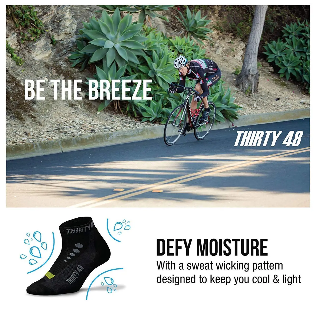 Thirty48 Low Cut Cycling Socks for Men and Women | Unisex Breathable Sport Socks (Extra Large - Men 10-14) - view 5
