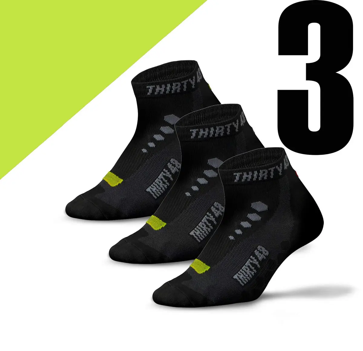 Thirty48 Low Cut Cycling Socks for Men and Women | Unisex Breathable Sport Socks (Extra Large - Men 10-14) - view 7