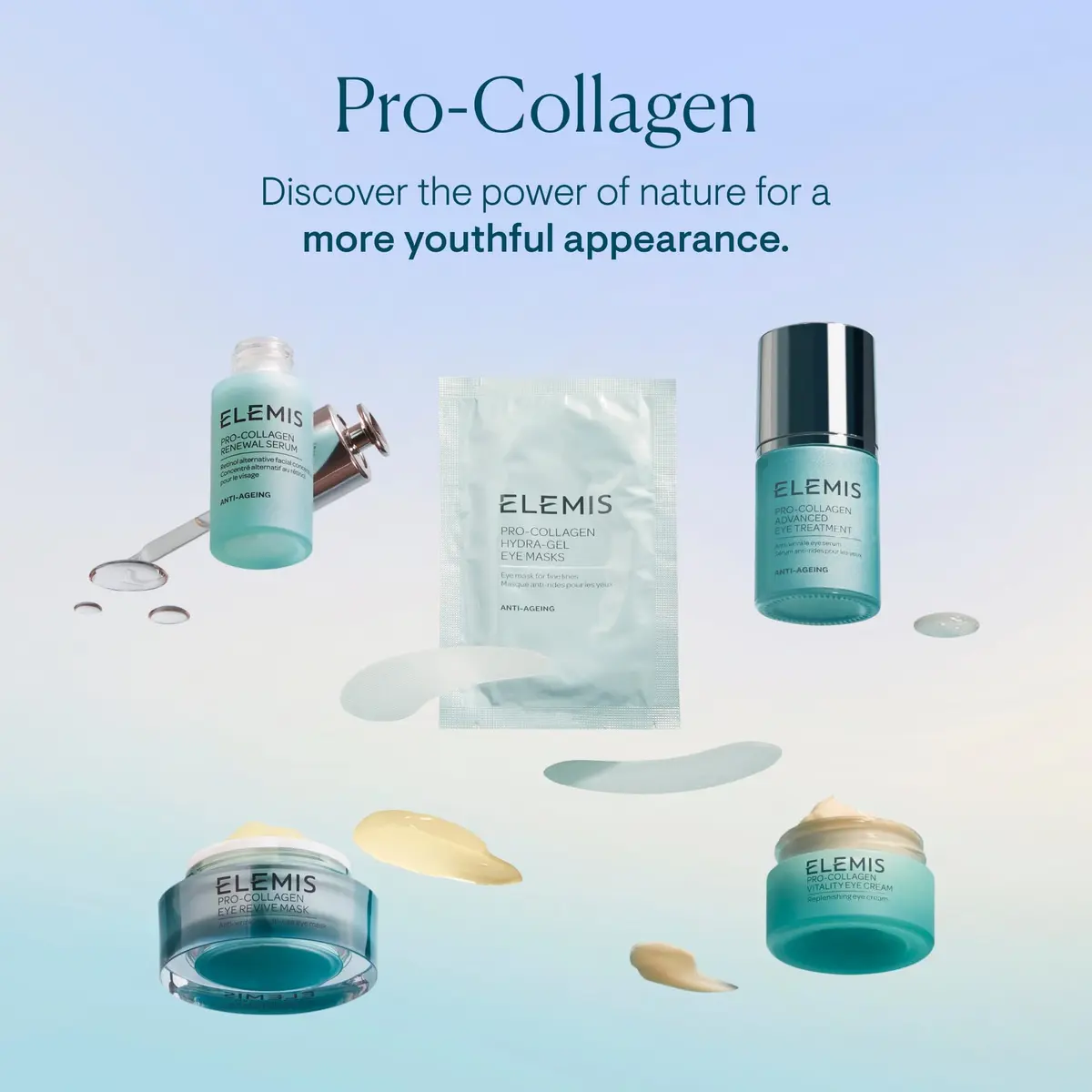 ELEMIS Pro-Collagen Hydra-Gel Eye Masks 6 Count (100ml) | Clinically Proven Fine Line & Wrinkle Reduction - view 6