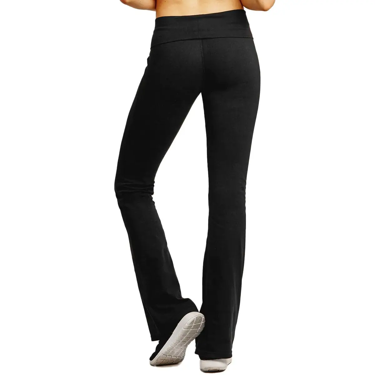 MOPAS Women's Flared Yoga Pants 92% Cotton/8% Spandex | Comfortable, Breathable & Stylish (70-120 chars) - view 3