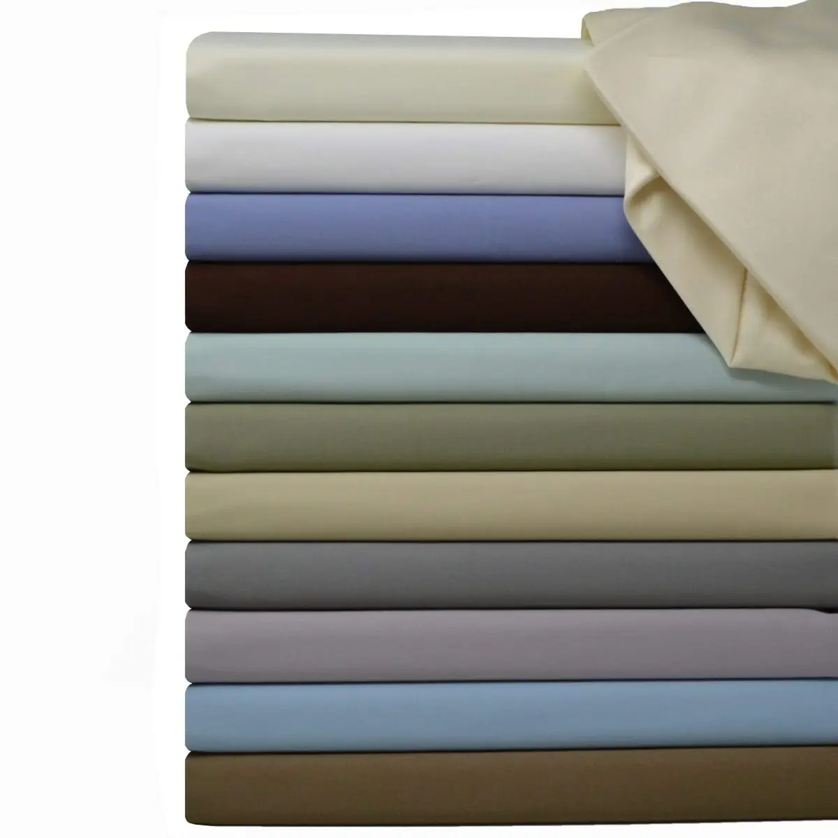 Royal Hotel King Sheets Set, 600 Thread Count Cotton Sateen, Blue | Breathable, Soft & Durable Bed Sheets - view 3
