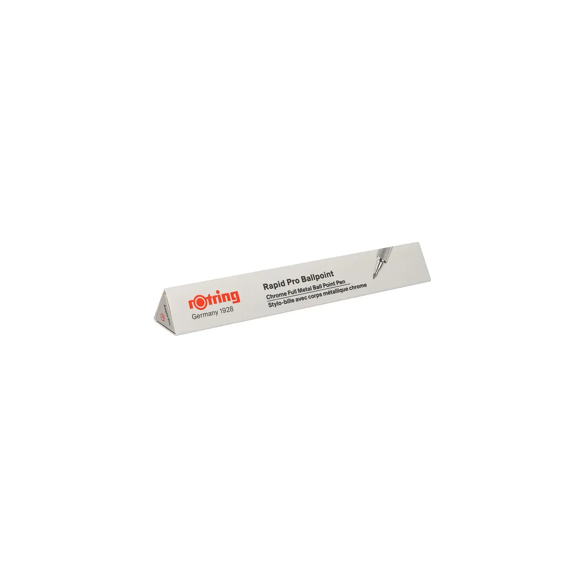 Rotring Rapid Pro Ballpoint Pen Chrome 1.6mm (0.06in) | Professional Metal Body for Smooth Writing - view 4