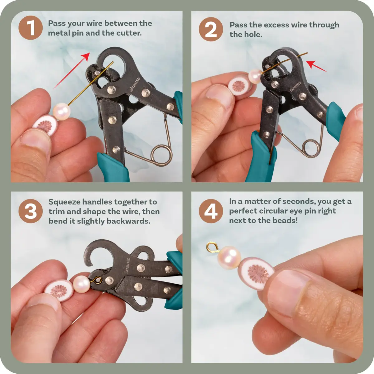 The Beadsmith Original One Step Looper Pliers | 3mm Loop Size, 24-18 Gauge Wire - view 4