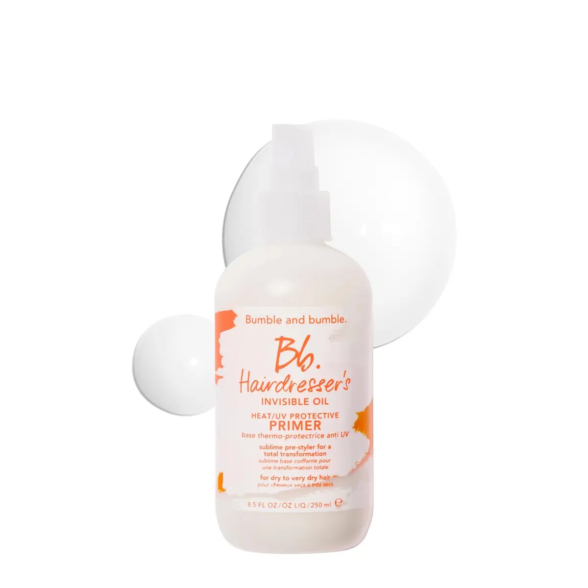 Bumble and bumble. Hairdresser's Invisible Oil Heat/UV Protection Leave-In Conditioner | Hydrating, Anti Frizz, Color Safe | All Hair Types, 8.5 Fl Oz - main product image