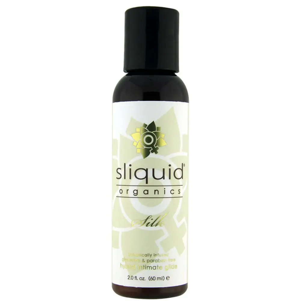 Sliquid Lubricants Organics Silk Hybrid Intimate Lubricant, 59ml | Water & Silicone Blend, Organic & Vegan - main product image