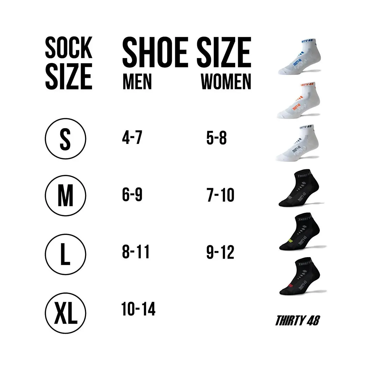 Thirty48 Low Cut Cycling Socks for Men and Women | Unisex Breathable Sport Socks (Small - Women 5-8 // Men 4-7, 3 Pairs, Black Mixed Color) - view 4