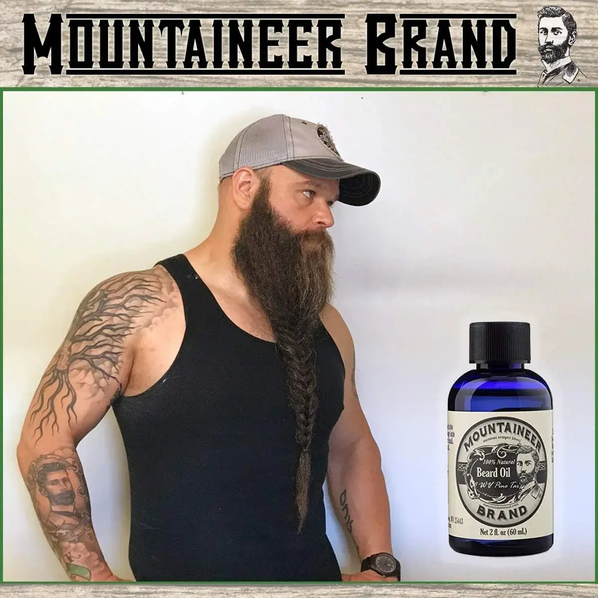 Mountaineer Brand Natural Unscented Beard Oil 60ml (2 Fl Oz) | Hydrates, Softens & Conditions for Beard Growth - view 5